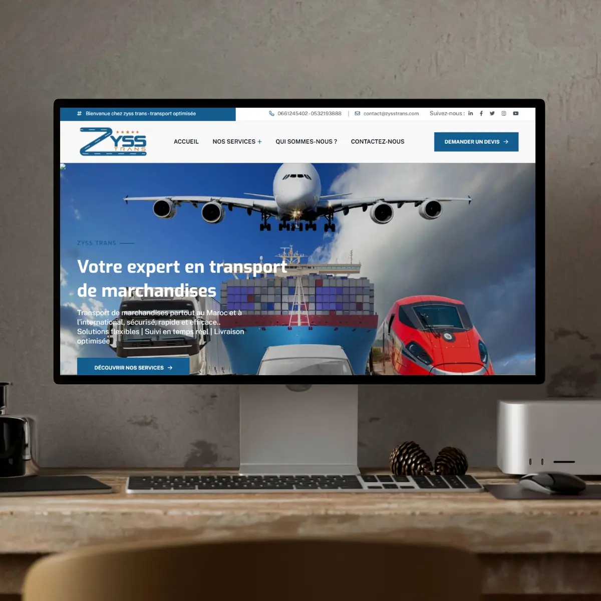 Site institutionnel – Groupe Zyss Trans