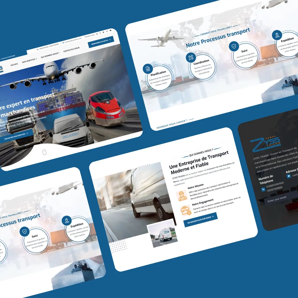 Réalisation NextGital : Groupe Zyss Trans